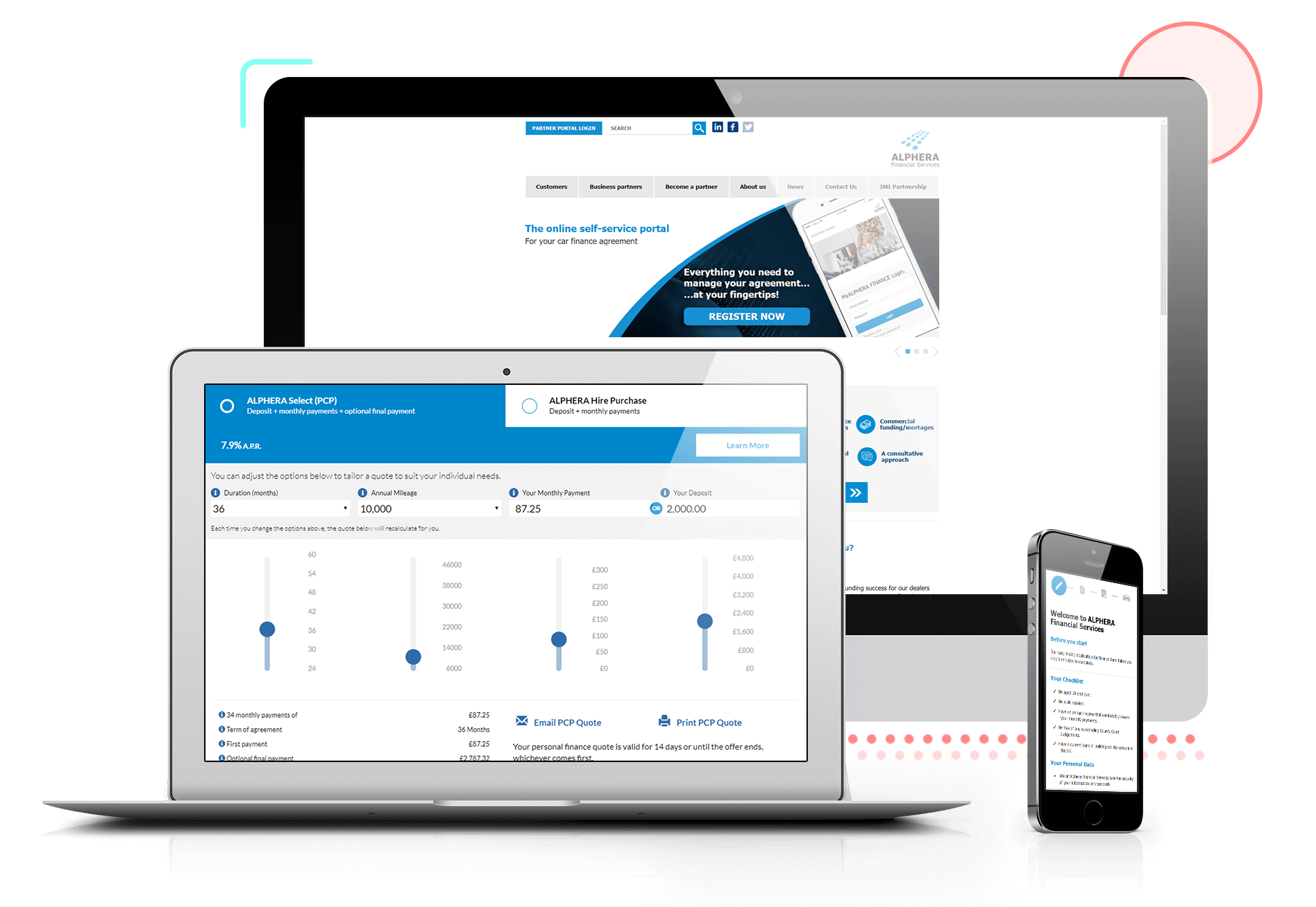 three screens image for What Alphera wanted
