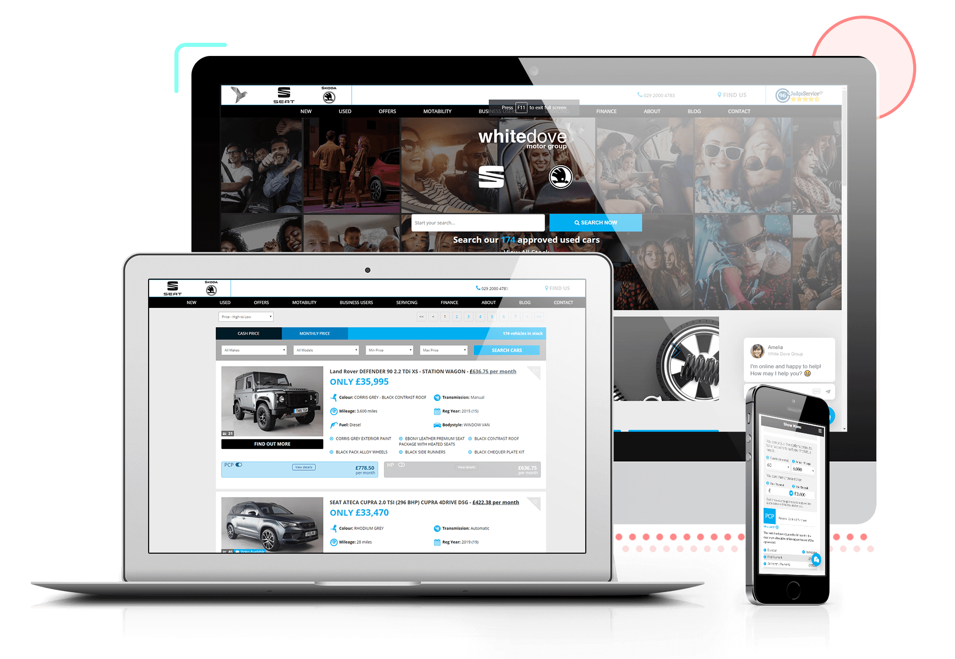 three screens image for What White Dove wanted