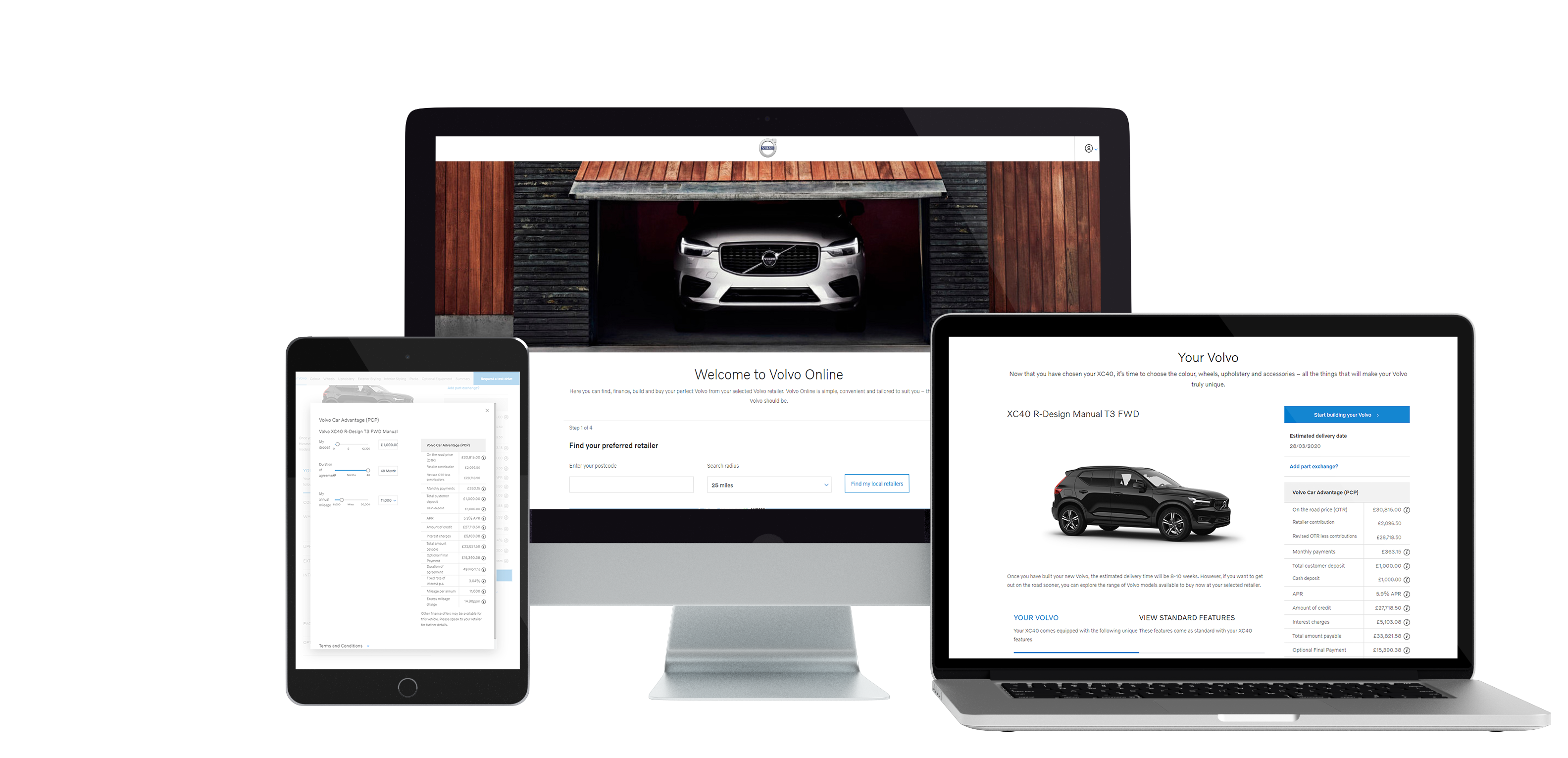 three screens image for What Volvo wanted