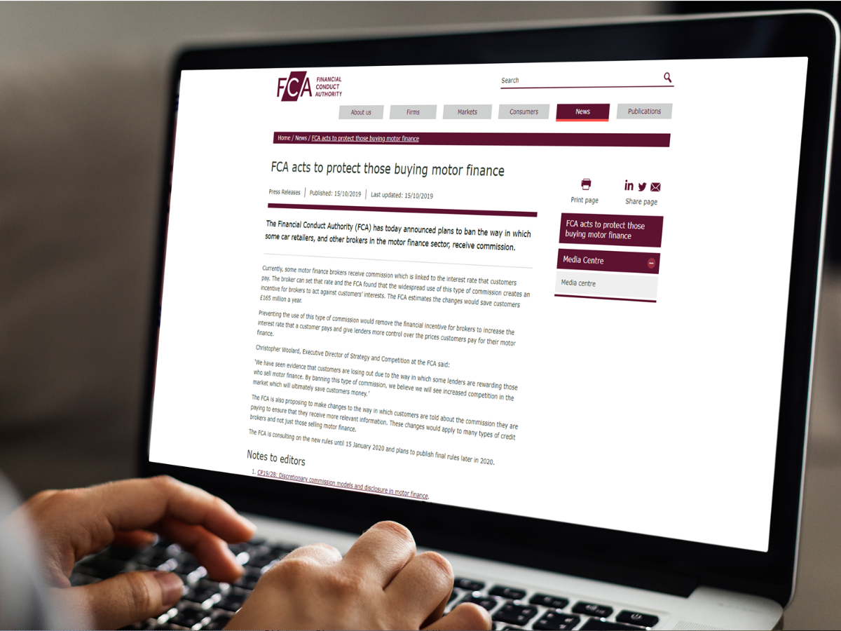 an image which goes with the story Will the FCA changes impact your business?