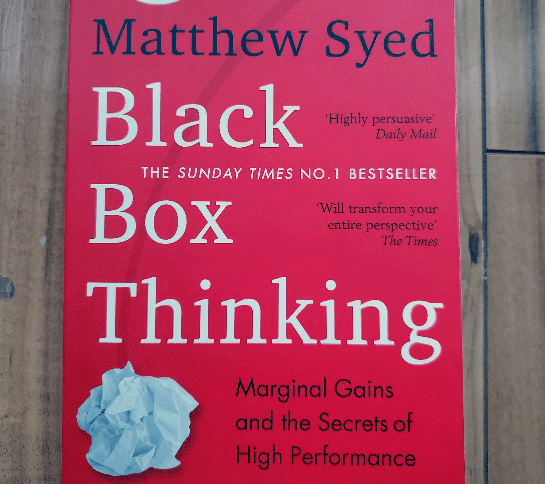 an image which goes with the story Black Box Thinking