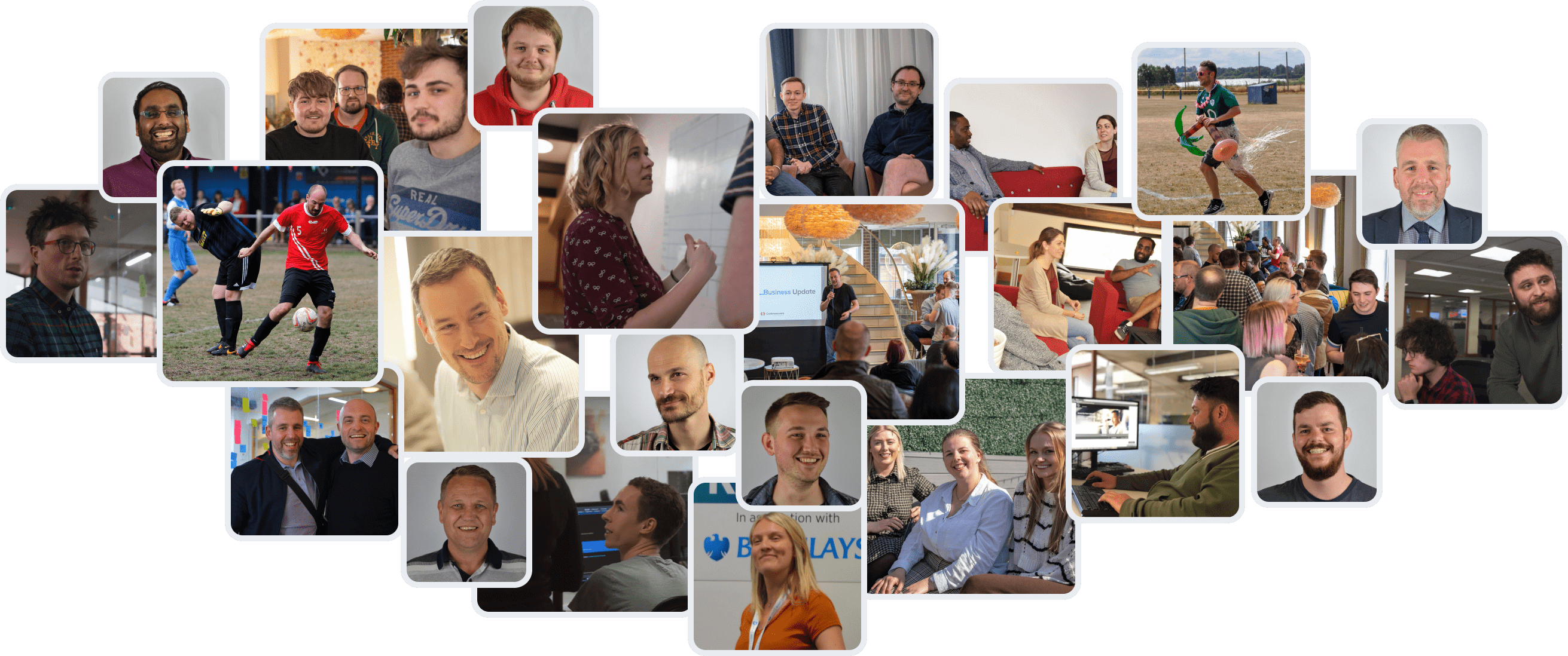 A group on images which demonstrates codeweavers people