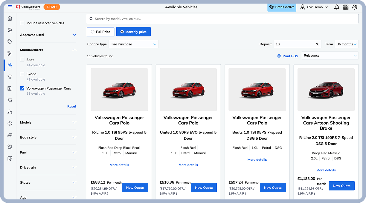 Retailer-facing interface for creating and printing silent salesperson displays.