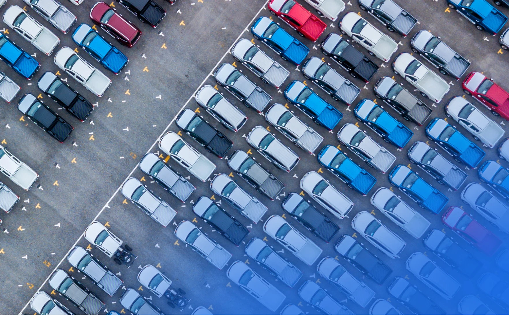 cars in a car park