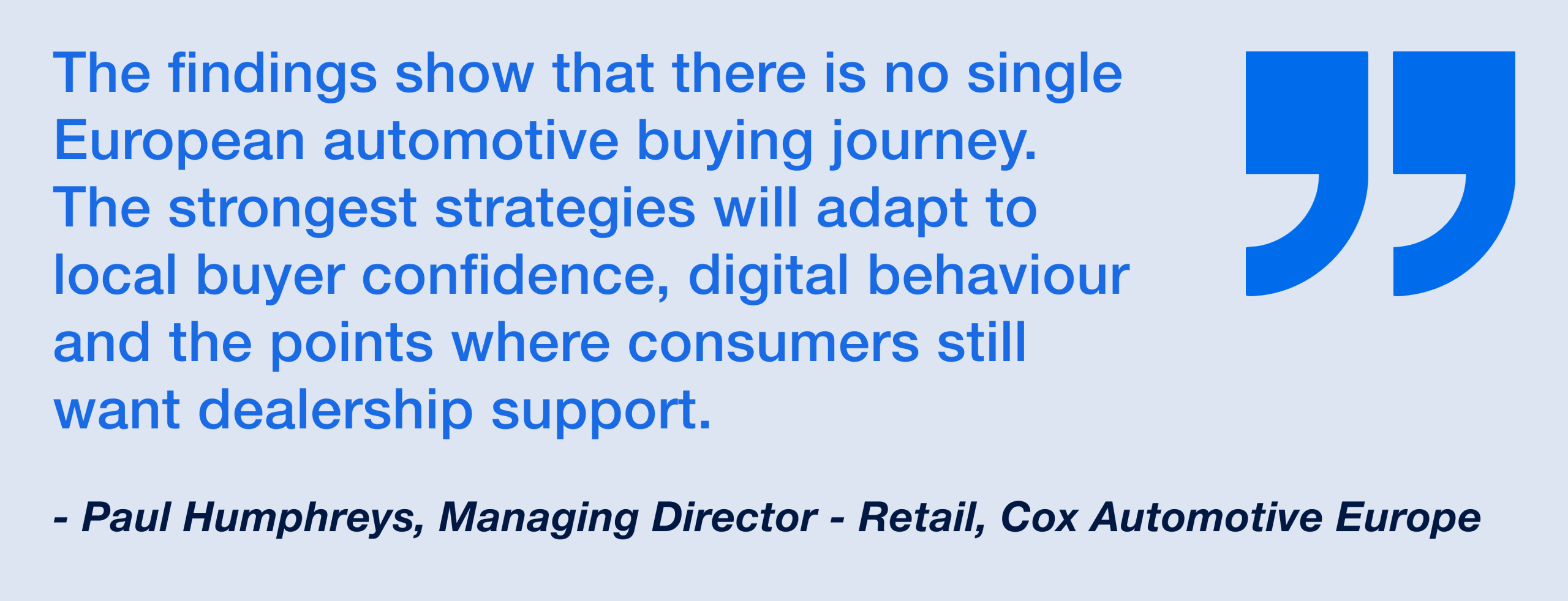 Paul Humphreys, Managing Director of Retail at Cox Automotive Europe on pan-European automotive retail strategies